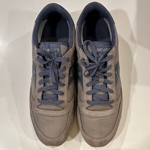 Saucony Men's Jazz Lowpro in Blue and Gray Sneakers